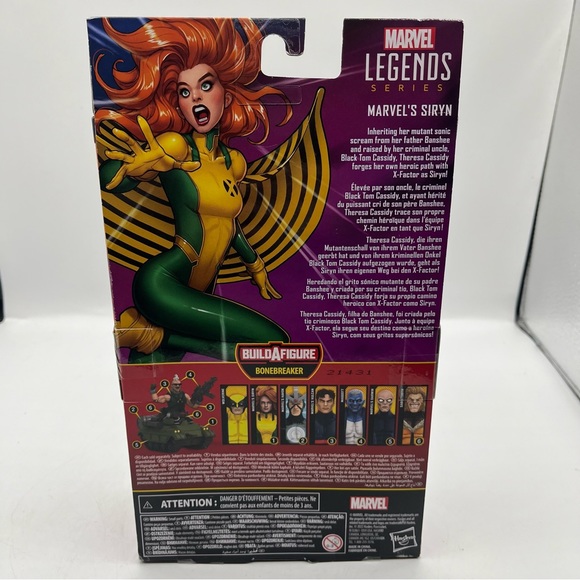 Marvel Legends SIRYN from X-Force (+ Bonebreaker BAF)  NIB - Picture 4 of 10